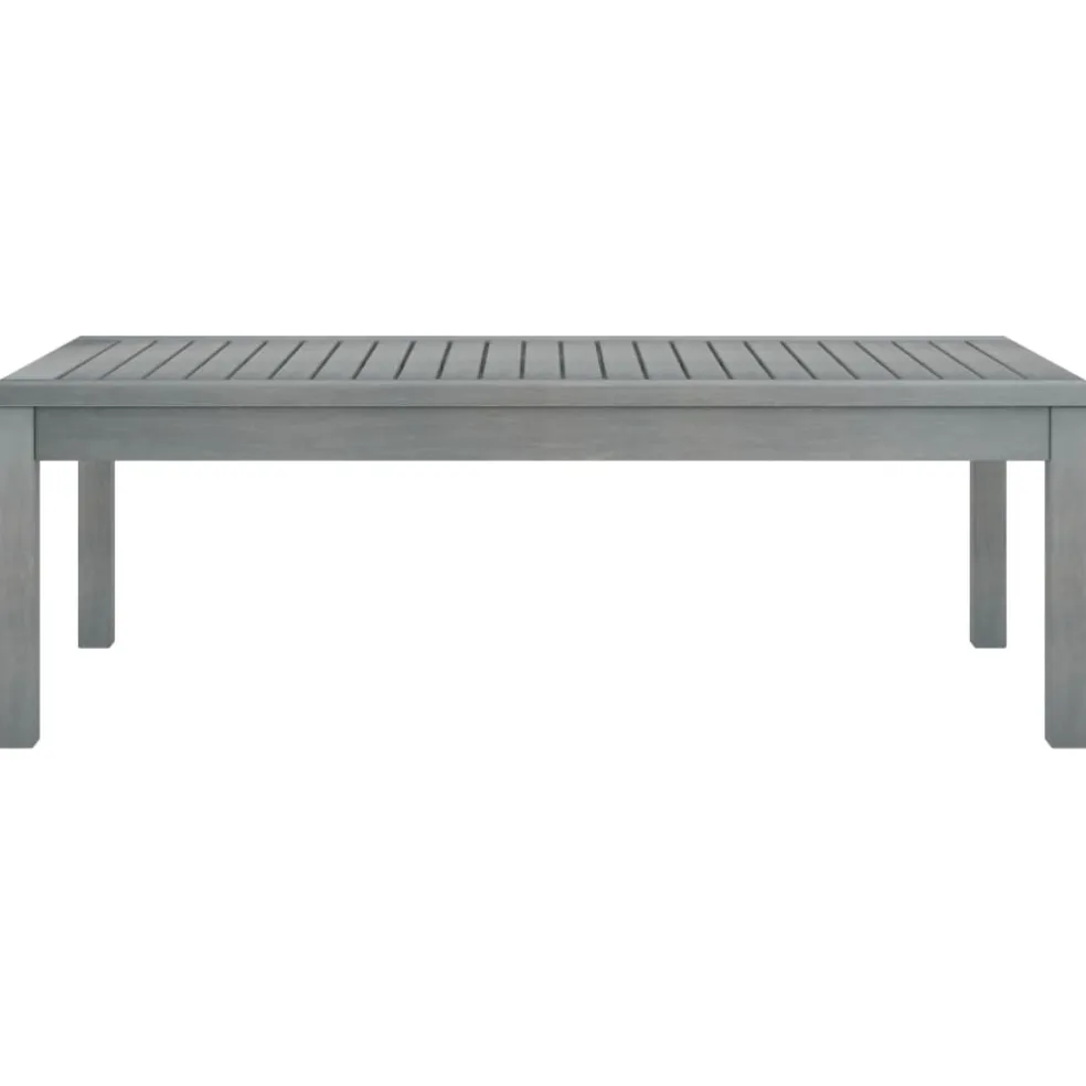 vidaXL Salontafel 100x50x33 cm massief acaciahout grijs