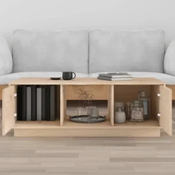 vidaXL Salontafel 100x50x35 cm massief grenenhout