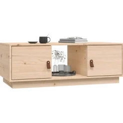 vidaXL Salontafel 100x50x35 cm massief grenenhout