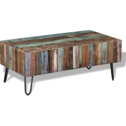 vidaXL Salontafel 100x50x38 cm massief gerecycled hout