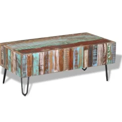 vidaXL Salontafel 100x50x38 cm massief gerecycled hout