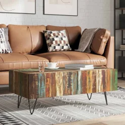 vidaXL Salontafel 100x50x38 cm massief gerecycled hout