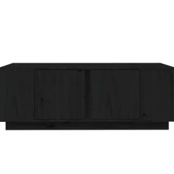 vidaXL Salontafel 110x50x40 cm massief grenenhout zwart