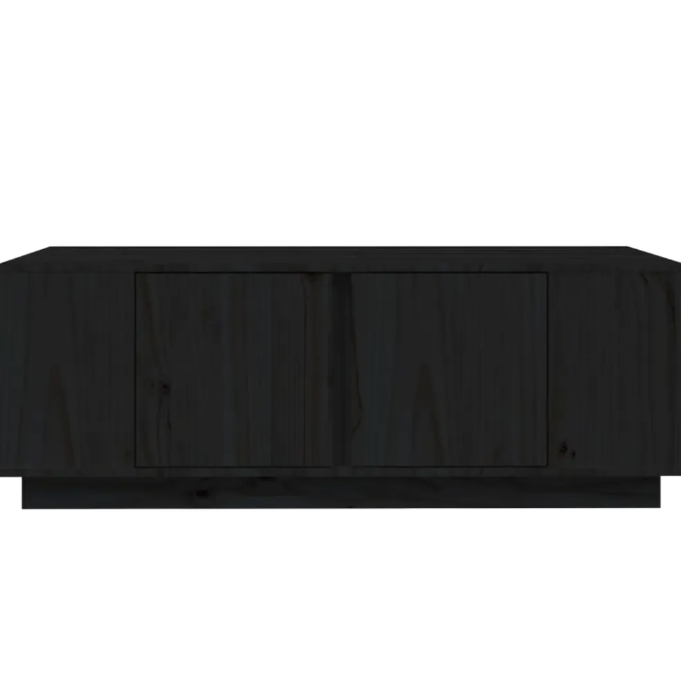 vidaXL Salontafel 110x50x40 cm massief grenenhout zwart