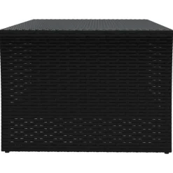 vidaXL Salontafel 100x50x40 cm poly rattan zwart