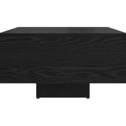 vidaXL Salontafel Zwart Eiken 85 x 55 x 31 cm