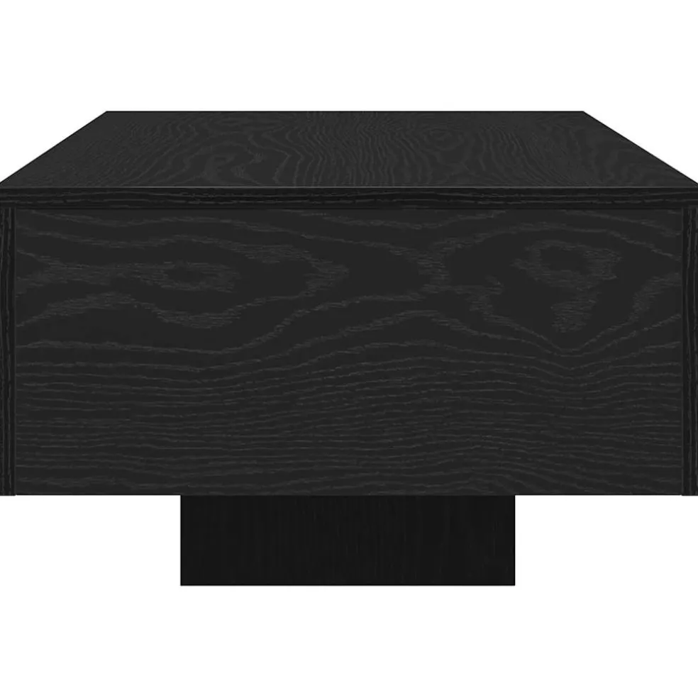 vidaXL Salontafel Zwart Eiken 100 x 49,5 x 31 cm Bewerkt hout
