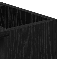 vidaXL Salontafel Zwart Eiken 101,5 x 50 x 37 cm Bewerkt hout