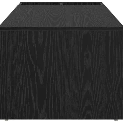 vidaXL Salontafel Zwart Eiken 101,5 x 50 x 37 cm Bewerkt hout