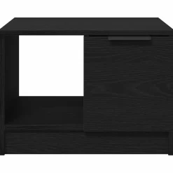 vidaXL Salontafel Zwart Eiken 50 x 50 x 36 cm Bewerkt hout