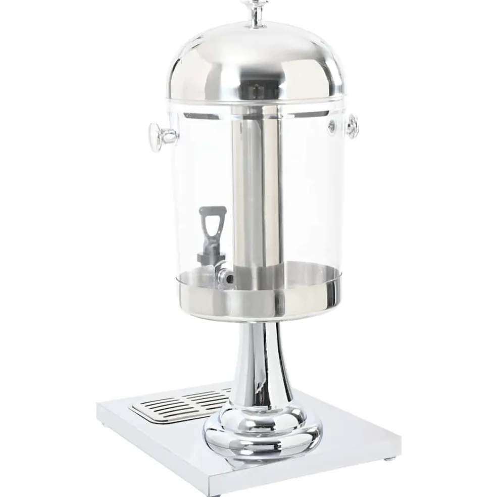 vidaXL Sapdispenser roestvrij staal 8 L