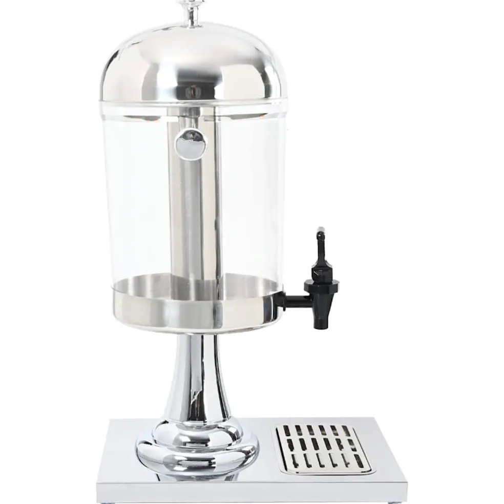 vidaXL Sapdispenser roestvrij staal 8 L