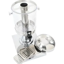vidaXL Sapdispenser roestvrij staal 8 L