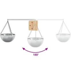 vidaXL Sauna Accessoire Set 5 st Zwart Aluminium en Massief Grenenhout