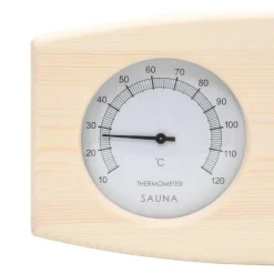vidaXL Saunaset 2-in1 hygrothermograaf en zandloper massief grenenhout