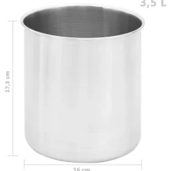 vidaXL Sausdispenser 3,5 L roestvrij staal