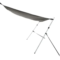 vidaXL Schaduwdoek T-top 170x170x(115-183) cm antracietgrijs