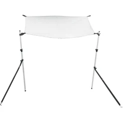 vidaXL Schaduwdoek T-top 170x170x(115-183) cm wit