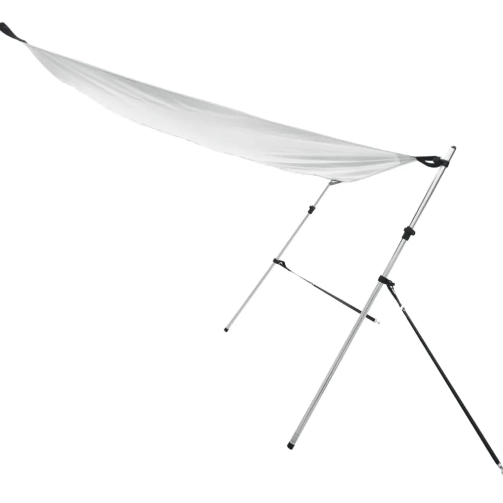 vidaXL Schaduwdoek T-top 170x170x(115-183) cm wit