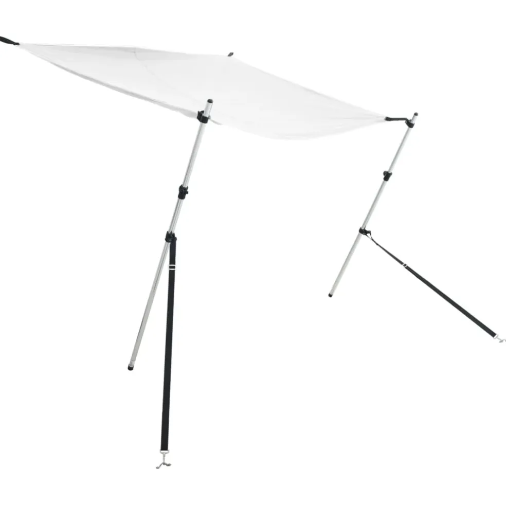 vidaXL Schaduwdoek T-top 170x170x(115-183) cm wit