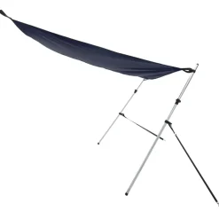 vidaXL Schaduwdoek T-top 170x208x(115-183) cm marineblauw