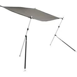 vidaXL Schaduwdoek T-top 170x208x(115-183) cm antracietkleurig