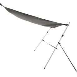 vidaXL Schaduwdoek T-top 170x208x(115-183) cm antracietkleurig