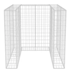 vidaXL Schanskorf enkele vuilnisbak ombouw 110x100x120 cm staal