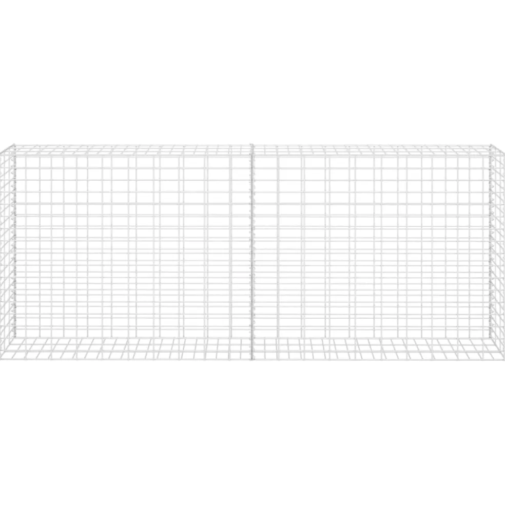 vidaXL Schanskorf 85x30x200 cm gegalvaniseerd staal