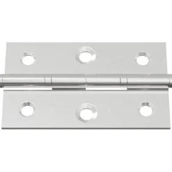 vidaXL Scharnier Effen 2 st zilver 58 x 35 x 1 mm Staal