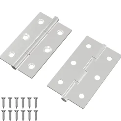 vidaXL Scharnier Effen 2 st zilver 58 x 35 x 1 mm Staal