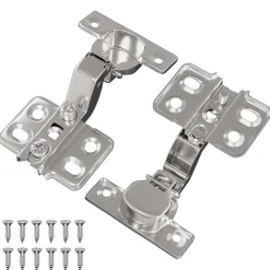 vidaXL Scharnier 2 st Nikkel 85 x 52,5 x 9,5 mm IJzer