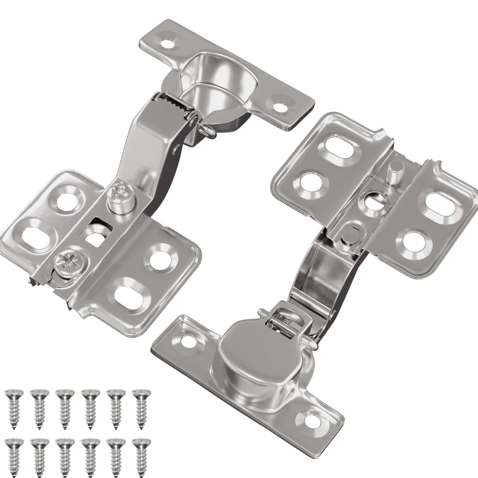 vidaXL Scharnier 2 st Nikkel 85 x 52,5 x 9,5 mm IJzer