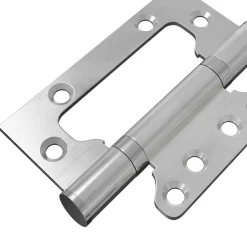 vidaXL Scharnier 4 st 100 x 75 x 13 mm zilver Staal