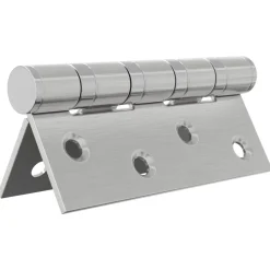 vidaXL Scharnier 4 st 100 x 78 x 13 mm zilver Staal