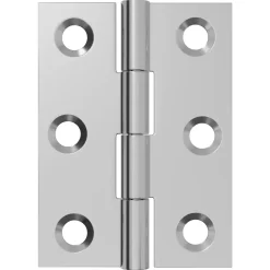 vidaXL Scharnier 12 st 44 x 31 x 5 mm zilver Staal