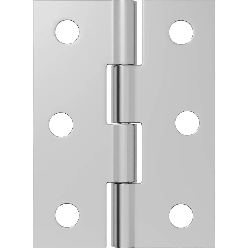 vidaXL Scharnier 12 st 44 x 31 x 5 mm zilver Staal