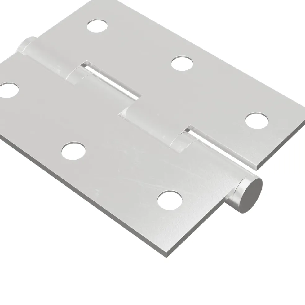 vidaXL Scharnier 2 st zilver 50 x 38 x 1,3 mm Staal