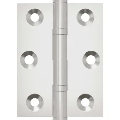vidaXL Scharnier 2 st zilver 50 x 38 x 1,3 mm Staal