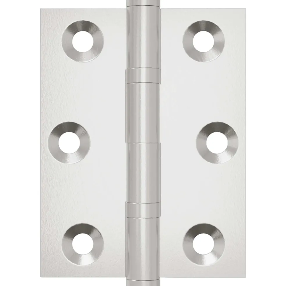 vidaXL Scharnier 2 st zilver 50 x 38 x 1,3 mm Staal
