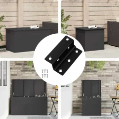 vidaXL Scharnier 537 st Zwart 38 x 17 x 60 mm IJzer