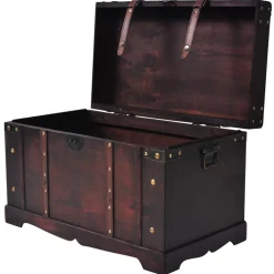 vidaXL Schatkist vintage stijl 66x38x40 cm hout