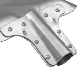 vidaXL Schep Hoofd Zilver 43 x 32,5 cm Aluminium