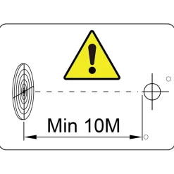 vidaXL Schietkast vierkant met 100 papieren targets 14 cm