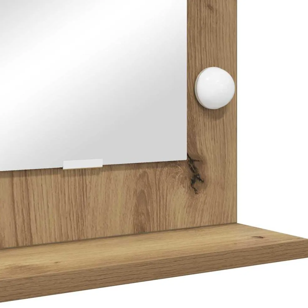vidaXL Schmink Spiegel Artisan Eiken 60 x 55 x 18 cm Rechthoekig
