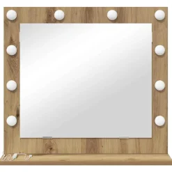 vidaXL Schmink Spiegel Artisan Eiken 60 x 55 x 18 cm Rechthoekig
