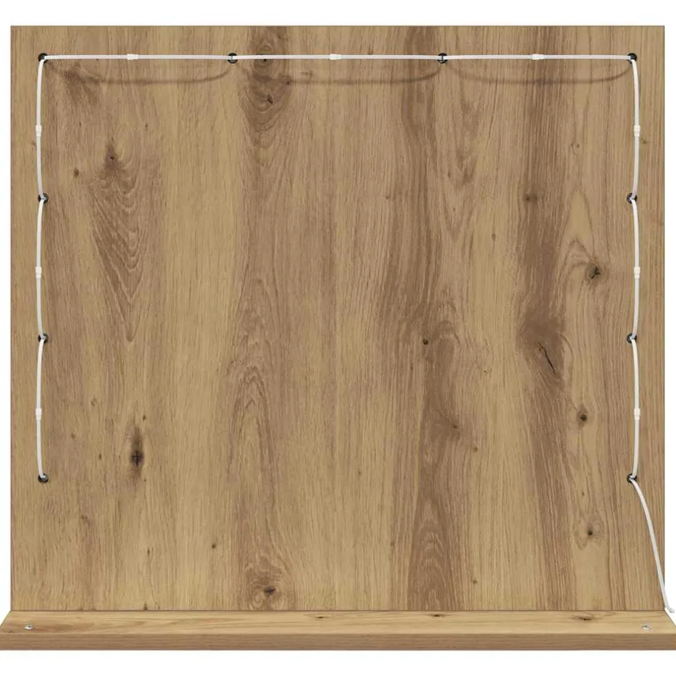 vidaXL Schmink Spiegel Artisan Eiken 60 x 55 x 18 cm Rechthoekig