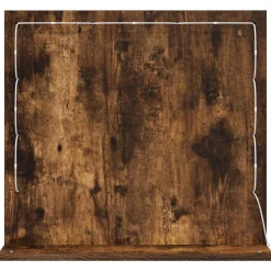 vidaXL Schmink Spiegel Gerookt eiken 60 x 55 x 18 cm Rechthoekig