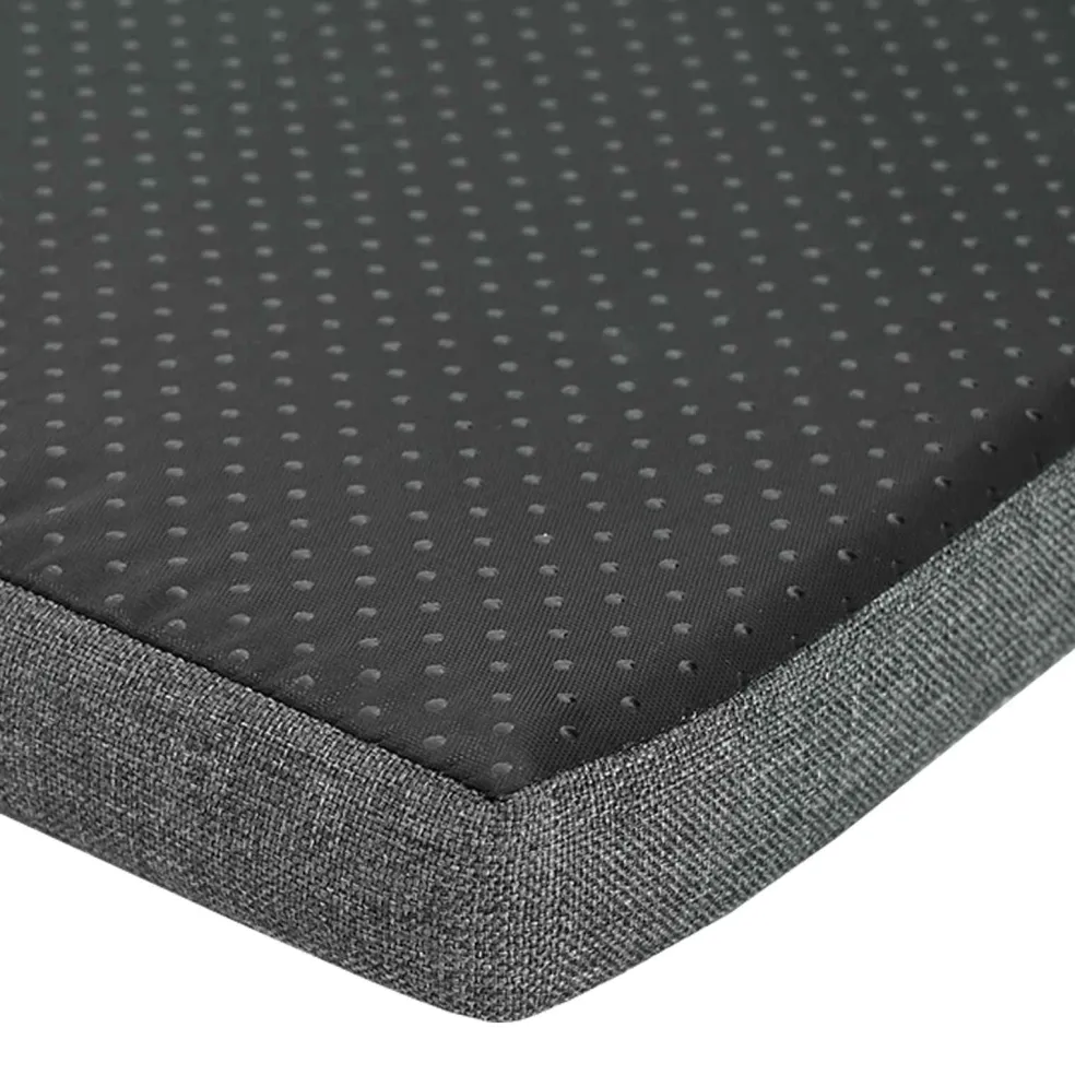 vidaXL Schoenbank met kussen Artisanaal eiken 63 x 38 x 40 cm