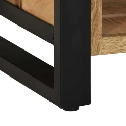 vidaXL Schoenenbank Bruin 100 x 40 x 50 cm Massief mangohout